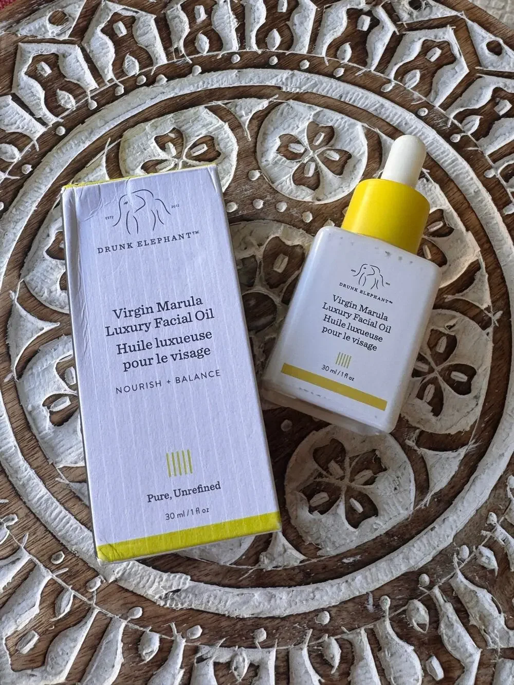 Drunk Elephant Virgin Marula Luxury Facial Oil 30 mL / 1 oz with Box